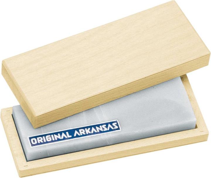 Actual product image Herbertz Genuine Arkansas stone, 10 x 4 cm, in wooden box