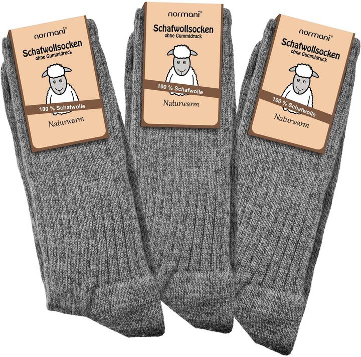 Produktbild Normani 3 Paar Schafwollsocken (3er Pack, 39 - 42)