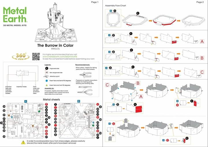 Image du produit Metal Earth Harry Potter The Burrow in Color
