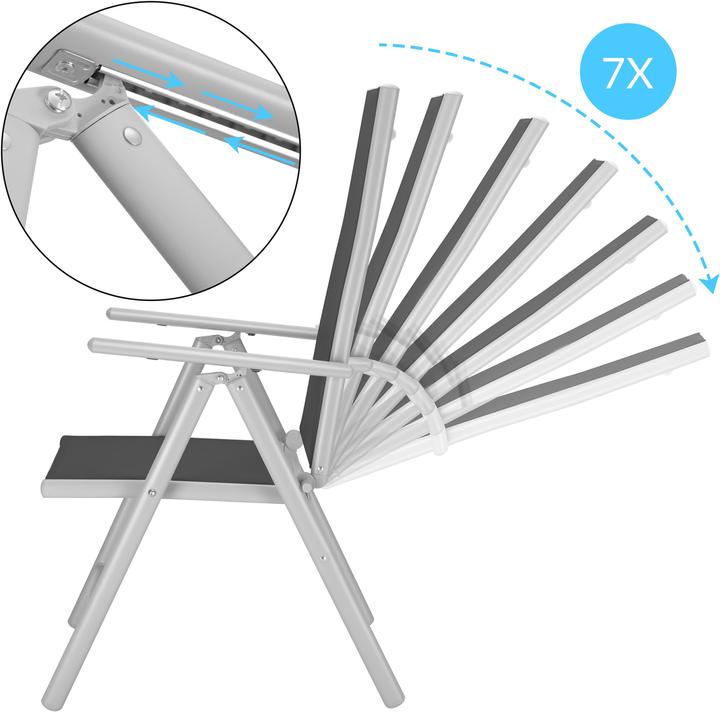 Actual product image Casaria Set of 2 garden chairs