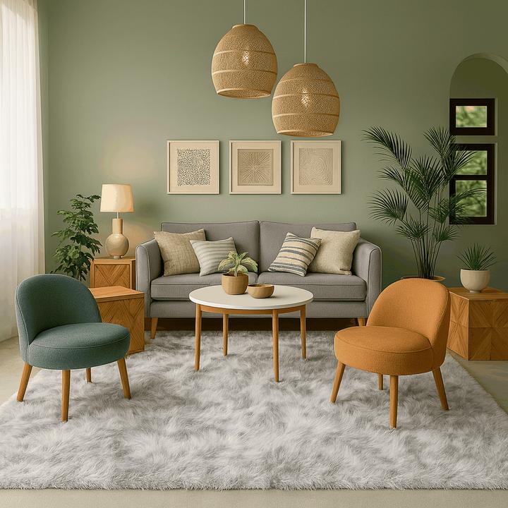 Image du produit Pergamon Tapis de luxe en fourrure Super Soft Aspen Chiné (140 x 180 cm)