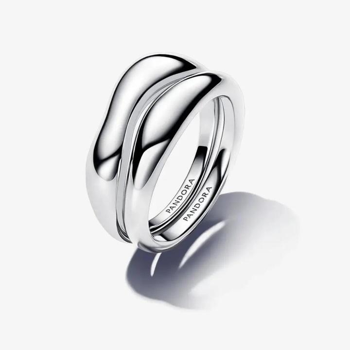 Immagine prodotto Pandora Anelli impilabili dalla forma organica (54, 925 Argento)