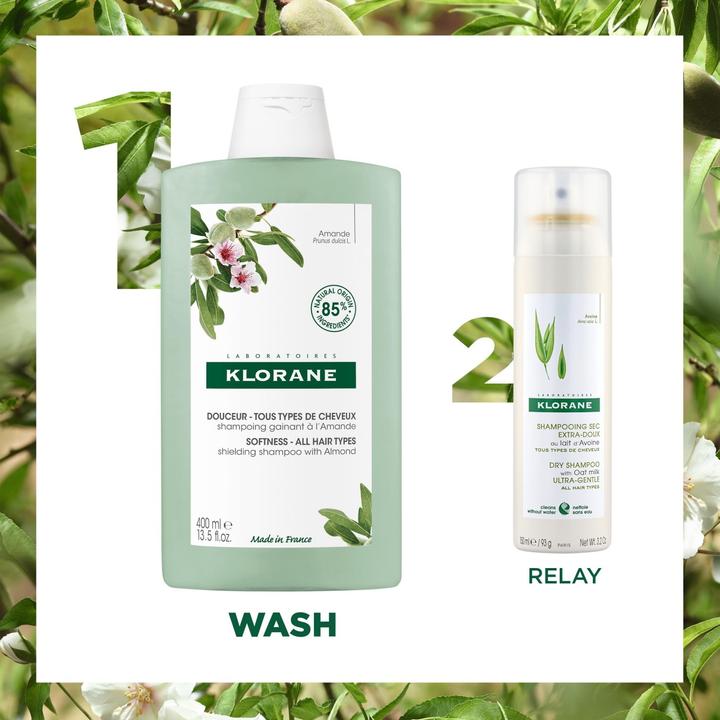 Image du produit Klorane Shampoing douceur au lait d'Amande (400 ml, Shampoing liquide)