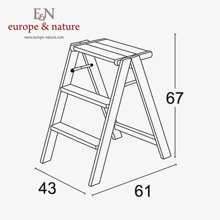 Produktbild Europe & Nature Trittleiter (Trittleiter, 43 cm)