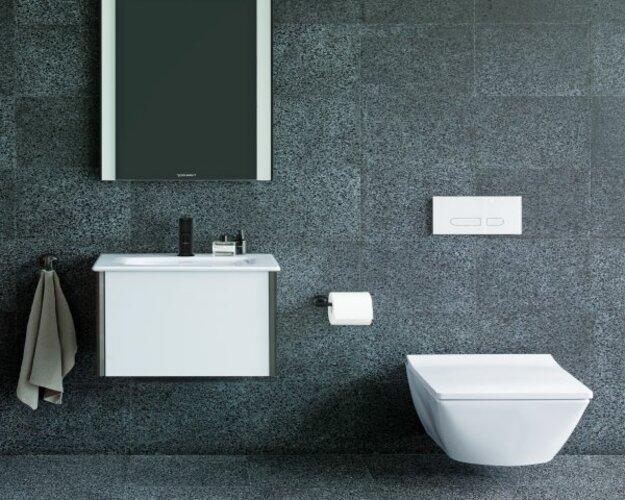 Produktbild Duravit Einhebel-Waschtischmischer C.1 S m Zugstangen-Ablaufgarnitur schwarz matt