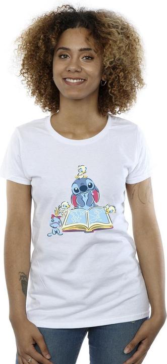 Immagine prodotto Disney Lilo & Stitch Reading A Book Maglietta Donna (XL)