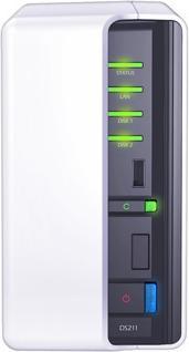 Actual product image Synology DS211, NAS DiskStation 2x 2TB Samsung ECO (2 x 2 TB)