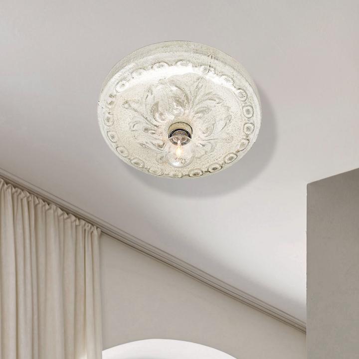 Actual product image Loberon Wall & ceiling lamp Mangaire antique white (E27)
