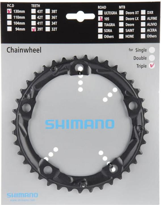 Produktbild Shimano 105 FC-5703-L Kettenblatt 10-fach (39)