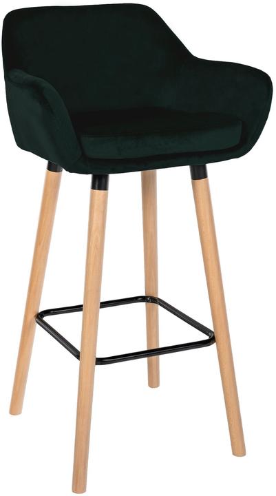 Image du produit CLP Tabouret de bar Grant velours, vert