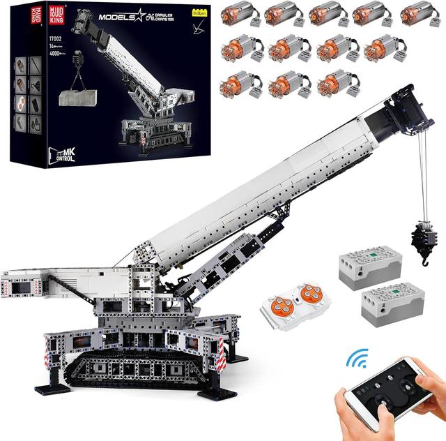 Actual product image Mould King 17002 - Grue sur chenilles technic RC (4000 pièces)