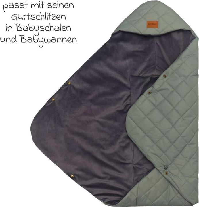 Actual product image Fillikid Fusssäcke für Babyschalen & Babywannen Einschlagdecke Palü für Babyschalen und Babywannen