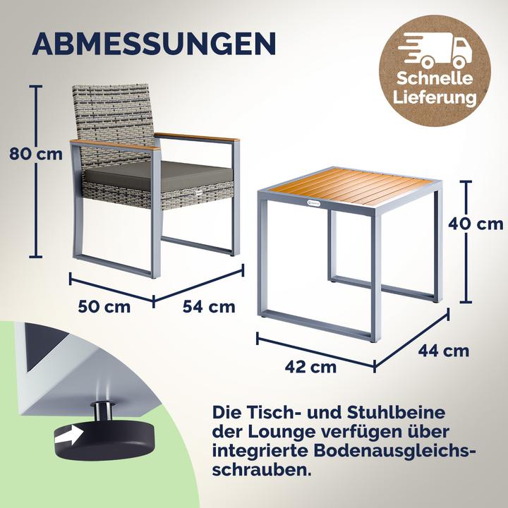Image du produit Casaria Set de jardin (80 cm)