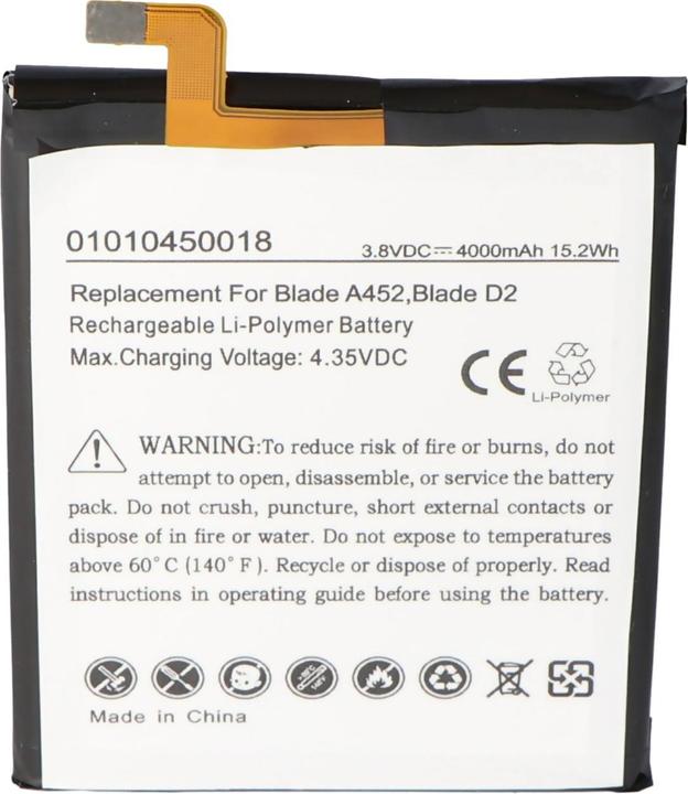 Produktbild AccuCell Akku ZTE Blade A452 515978, E169-515978