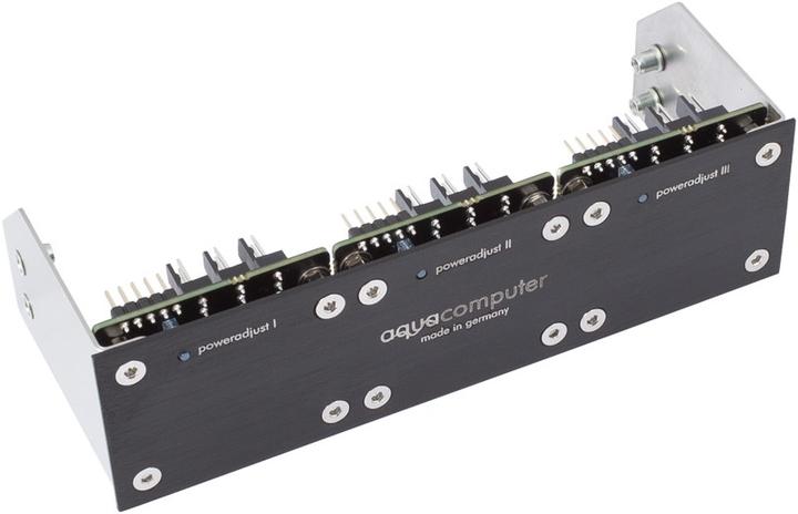 Actual product image Aqua Computer Mounting bracket for poweradjust 2 USB, aluminum black anodized