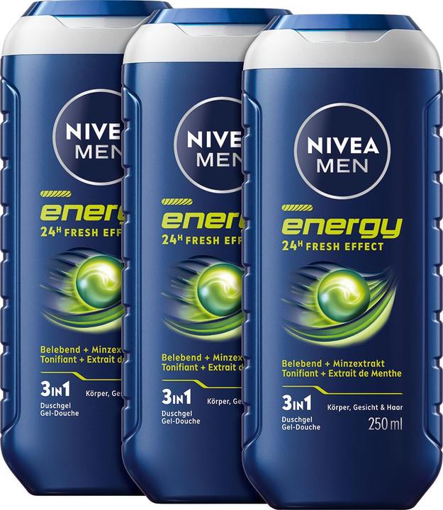 NIVEA Men Energy Trio (750 ml)