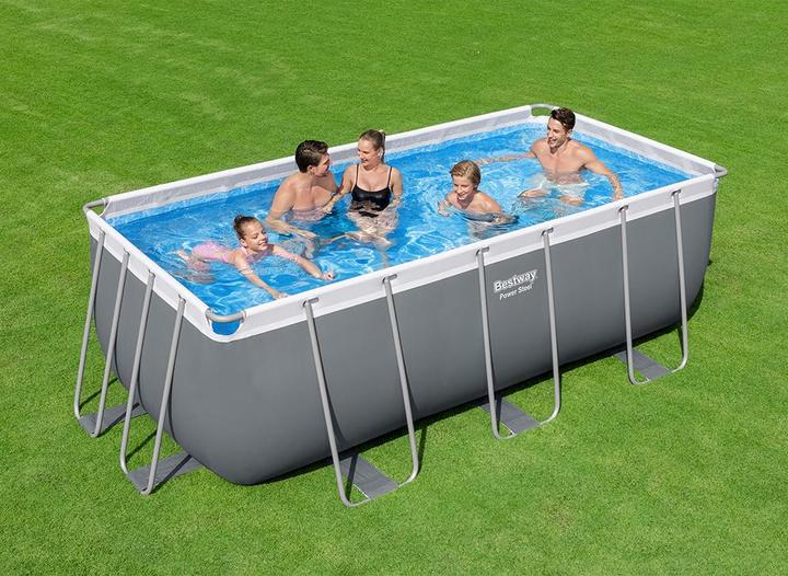 Immagine prodotto Bestway Piscina rettangolare con telaio di alimentazione (412 x 201 x 122 cm)