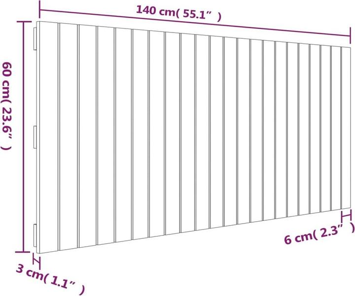 Actual product image VidaXL Chloé (159.5 x 3 x 110 cm)