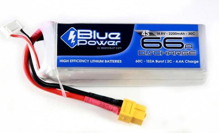 Immagine prodotto EP Batteria BluePower LiPo 14.8V 2200mAh 30C (14.80 V, 2200 mAh)