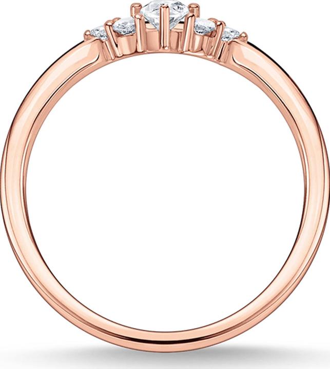 Immagine prodotto Thomas Sabo Anello Vintage Pietre Bianche Oro Rosa (58, 925 Argento)