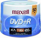 Produktbild Maxell DVD+R 120Min 4.7GB 16x - 50 Disk (50 x)