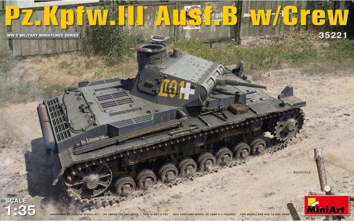 Immagine prodotto Mini art Pz.Kpfw.3 Ausf.B con equipaggio