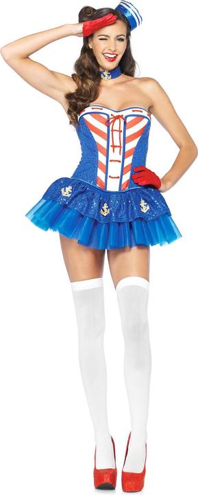 Actual product image Leg Avenue Matrosin Kostüm - Pin up für Fasching & Karneval (S)