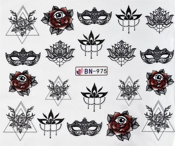 Nagellack24 Nail Art Sticker Wassertransfer 975 (Nagellacktrockner)