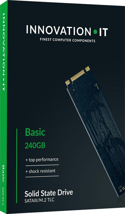 Image du produit Innovation IT SSD 240GB Black M.2 retail Solid State Disk 240 GB (240 Go, M.2 2280)