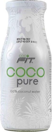 Actual product image Cocofit Coco pure, pure coconut water in a glass bottle, organic, 280 ml (1 x 28 cl)