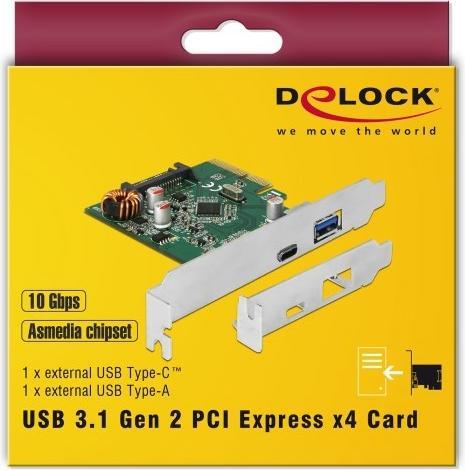 Produktbild Delock PCIe 1x USB-Typ-C, 1x USB-A