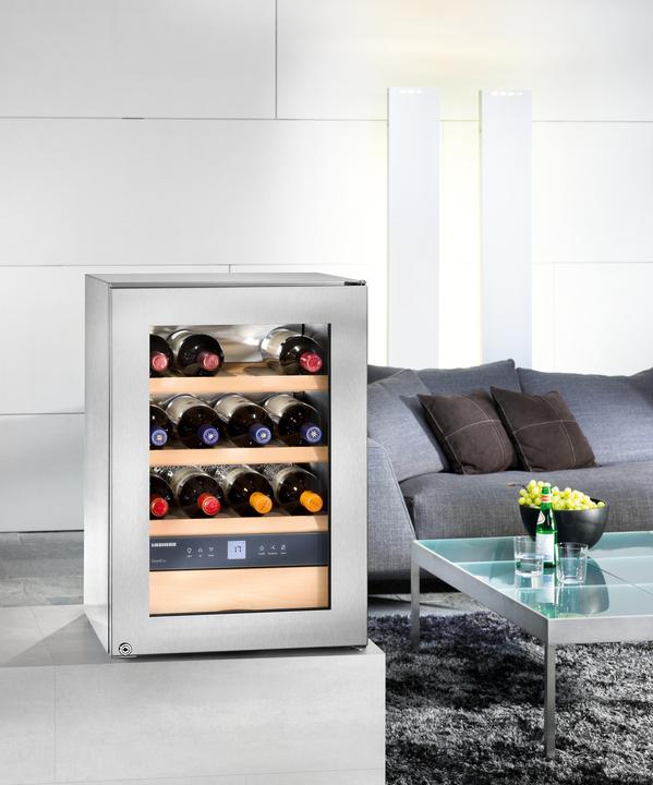 Actual product image Liebherr WKes 653 GrandCru Wine Cooler with Compressor Freestanding Stainless Steel 12 Bottle(s)
