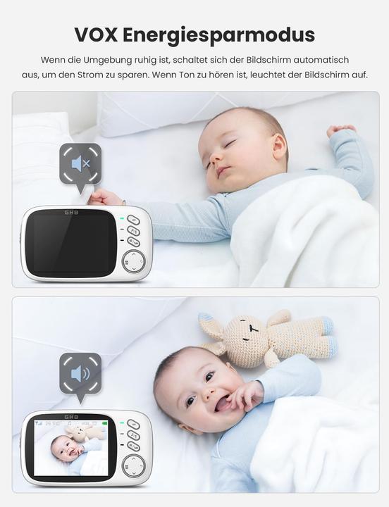 Immagine prodotto GHB Babyphone mit Kamera und LCD-Display (Video e audio)