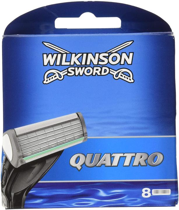 Wilkinson Systen Quattro, austauschbare Klingen für Maschinen, 8 Stück (8 x)