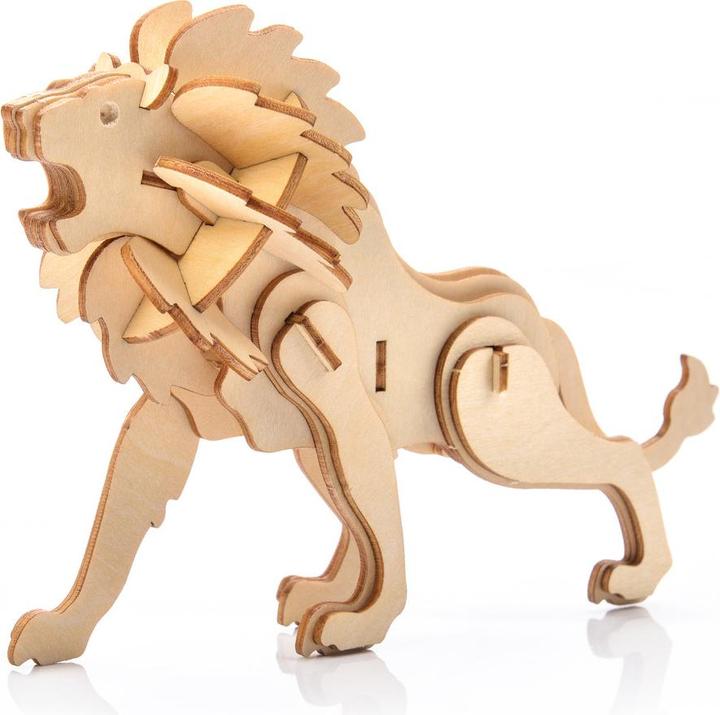 Actual product image Little Story Wooden Puzzle Model 3D - Lion (34 pieces)