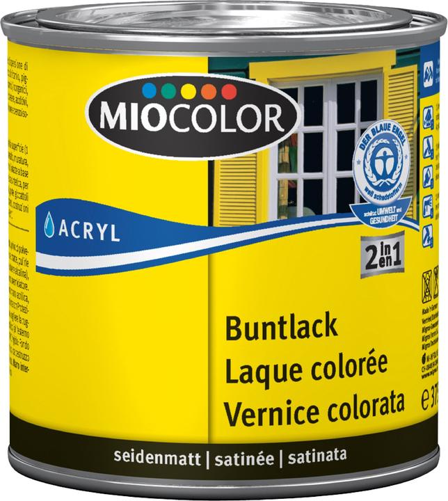 Produktbild Miocolor Acryl Buntlack (Black, 0.38 l)