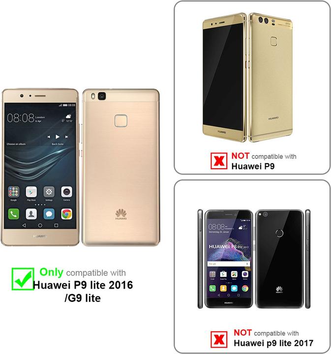 Produktbild Cadorabo Hybrid Acryl Hülle für Huawei P9 LITE 2016 / G9 LITE mit 2 Display Schutzgläser (Huawei G9 Lite)
