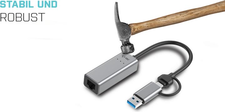 Actual product image i-tec USB-C Ethernet Adapter (USB-C 3.1 Gen 1, RJ45 2.5 Gigabit Ethernet (1x))