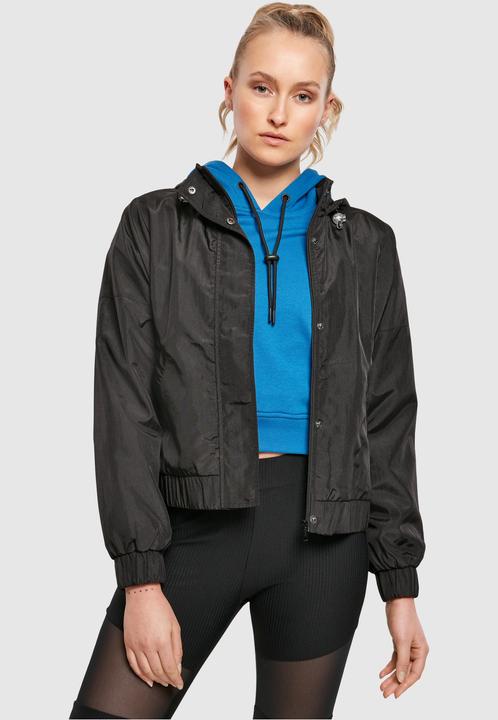 Actual product image Urban Classics Ladies Oversized Shiny Crinkle Nylon Jacket (XL)