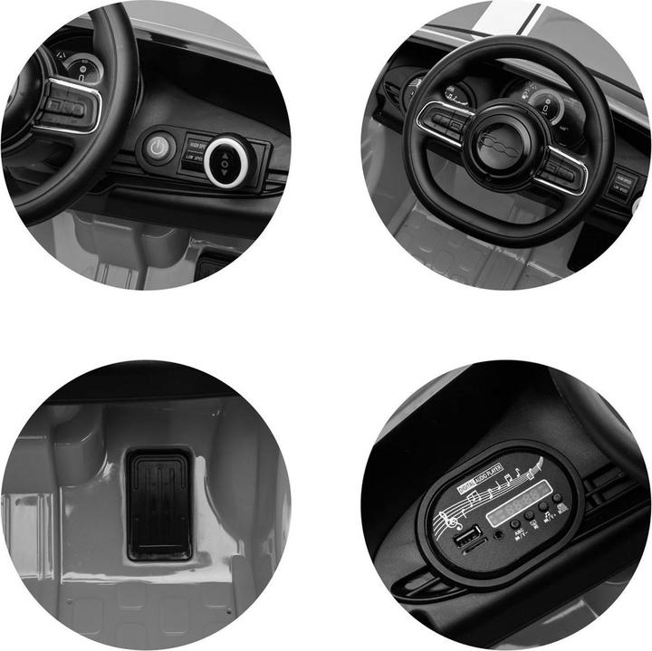 Actual product image Chipolino Kinder Elektroauto Fiat 500 (12 V)