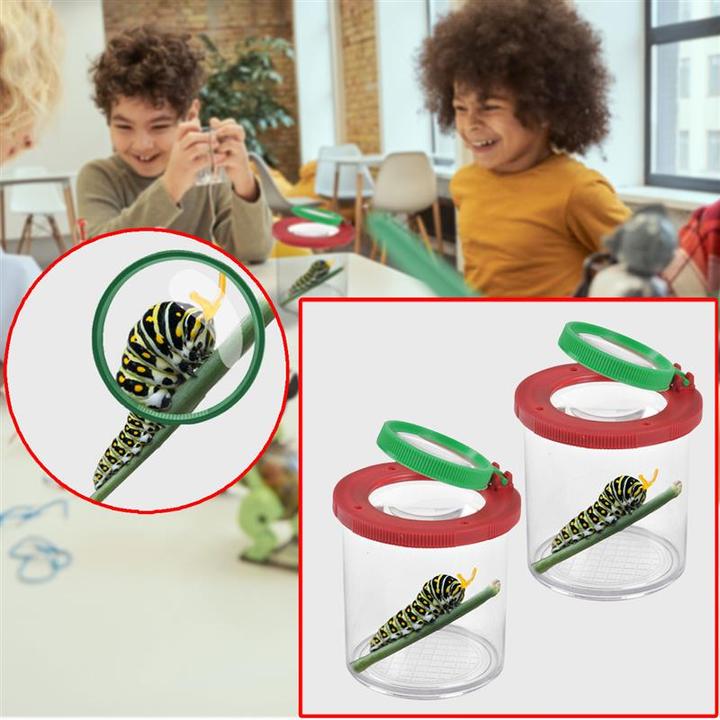 Immagine prodotto Casativo Set di 2 bicchieri con lente d'ingrandimento, scatola per insetti con lente d'ingrandimento