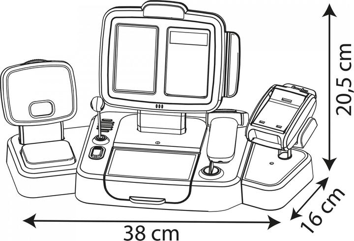 Actual product image Smoby electronic supermarket cash register XL 7600350114