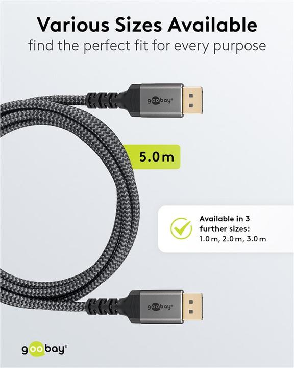 Produktbild Goobay DisplayPort – DisplayPort (5 m, DisplayPort)
