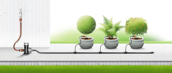 Immagine prodotto Gardena MDS Start-Set Vasi per piante (Set per l'irrigazione a goccia)