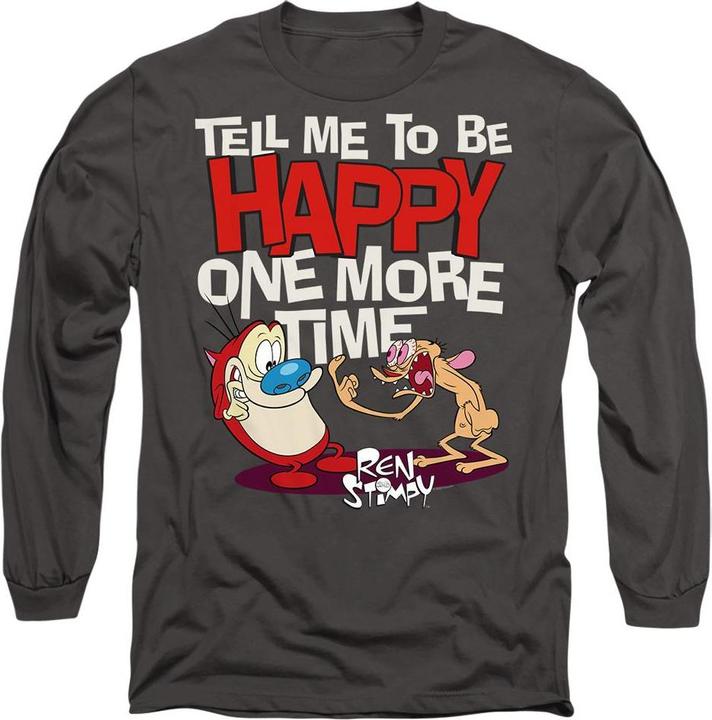 Ren & Stimpy Tell Me To Be Happy TShirt (XL)