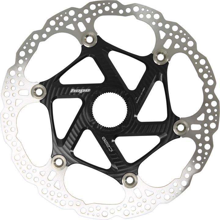 Actual product image Hope Floating Disc Brake Disc - Centre Lock - black (220 mm)