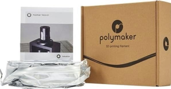 Actual product image Polymaker PolyMide PA12-CF Black 2.85mm 500g (Nylon, Carbon, 2.85 mm, 500 g, Black)