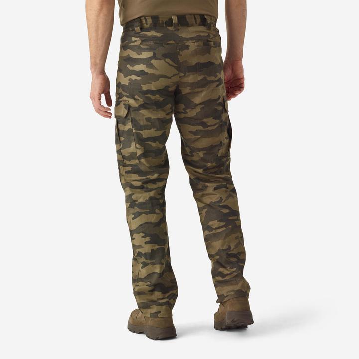 Produktbild Solognac Jagdhose Steppe 500 Cargo strapazierfähig Camouflage braun (M)