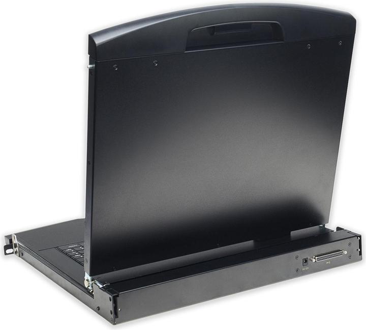 Produktbild Digitus Modulare Konsole mit 43,2cm 17Zoll TFT ohne Tastaur ohne KVM Modul RAL 9005 - schwarz