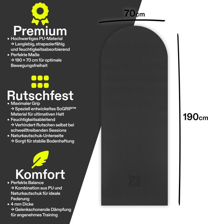Produktbild Omnana SoGRIP Yogamatte (4 mm)